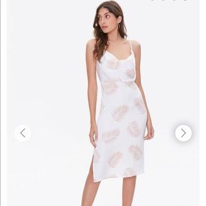 Tropical Leaf Print Dress